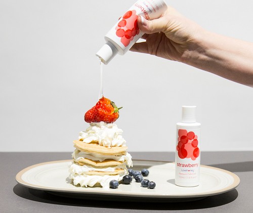 44894 Lovehoney Strawberry Flavoured Lubricant 100ml pancakes